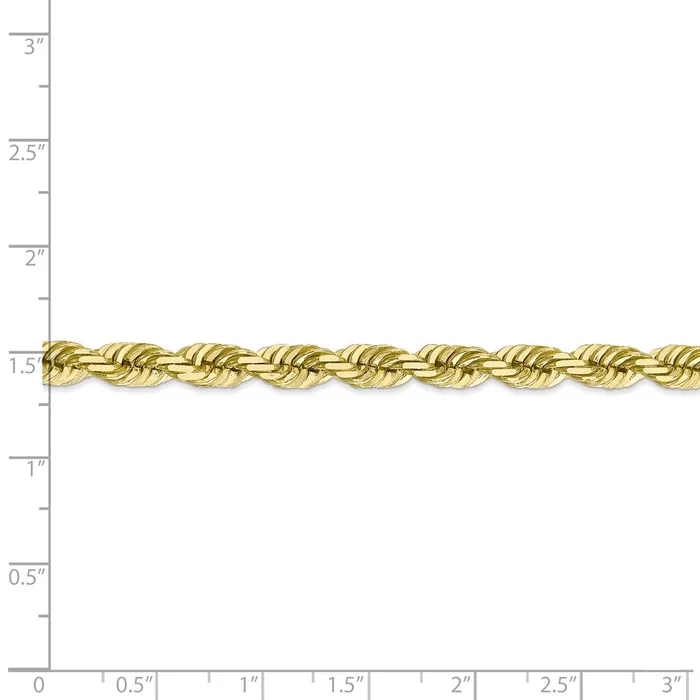 WB Choice Jewelry Necklaces 10k 55mm Diamondcut Rope ChainWBC10K0409 WB Choice Jewelry Necklaces 10k 55mm Diamondcut Rope ChainWBC10K0409