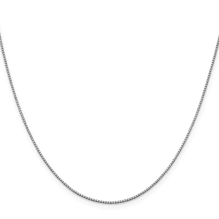 WB Choice Jewelry Necklaces 10k White Gold 1mm Box ChainWBC10KWB10024
