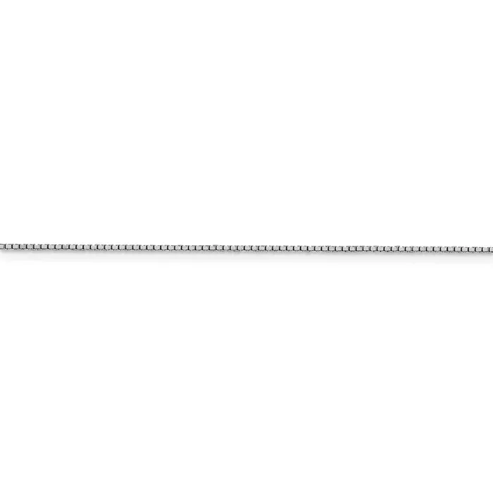 WB Choice Jewelry Necklaces 10k White Gold 1mm Box ChainWBC10KWB10024 WB Choice Jewelry Necklaces 10k White Gold 1mm Box ChainWBC10KWB10024