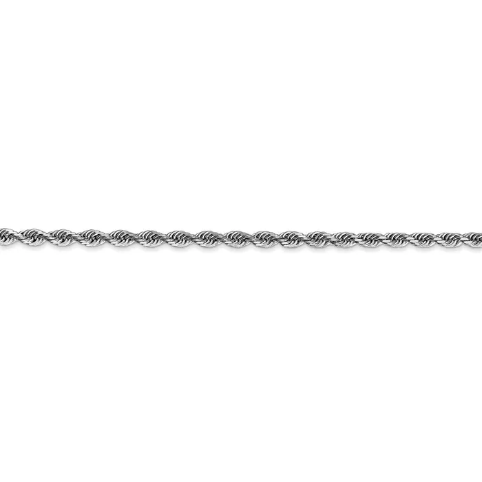 WB Choice Jewelry Necklaces 10k White Gold 275mm DC Quadruple Rope ChainWBC10WQT0219 WB Choice Jewelry Necklaces 10k White Gold 275mm DC Quadruple Rope ChainWBC10WQT0219