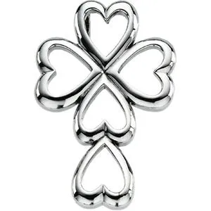 WB Choice Jewelry Necklaces 14K White 2875x20 mm Heart Cross PendantR41533100002PSTWBC WB Choice Jewelry Necklaces 14K White 2875x20 mm Heart Cross PendantR41533100002PSTWBC