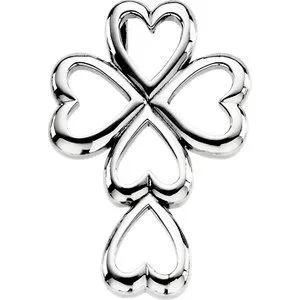 WB Choice Jewelry Necklaces 14K White 2875x20 mm Heart Cross PendantR41533100002PSTWBC WB Choice Jewelry Necklaces 14K White 2875x20 mm Heart Cross PendantR41533100002PSTWBC