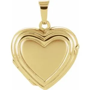 WB Choice Jewelry Necklaces 14K Yellow 179x17 mm Heart Locket21906241025PSTWBC WB Choice Jewelry Necklaces 14K Yellow 179x17 mm Heart Locket21906241025PSTWBC