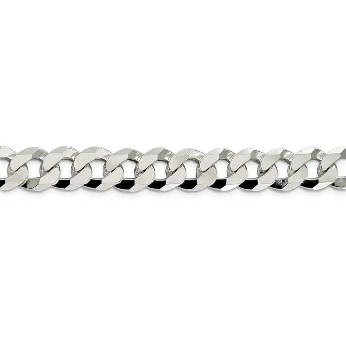 WB Choice Jewelry Necklaces Sterling Silver 123mm Beveled Curb ChainWBCQFB30024 WB Choice Jewelry Necklaces Sterling Silver 123mm Beveled Curb ChainWBCQFB30024