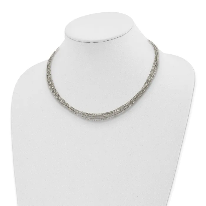 WB Choice Jewelry Necklaces Sterling Silver MultiChain NecklaceWBCQG532418 WB Choice Jewelry Necklaces Sterling Silver MultiChain NecklaceWBCQG532418