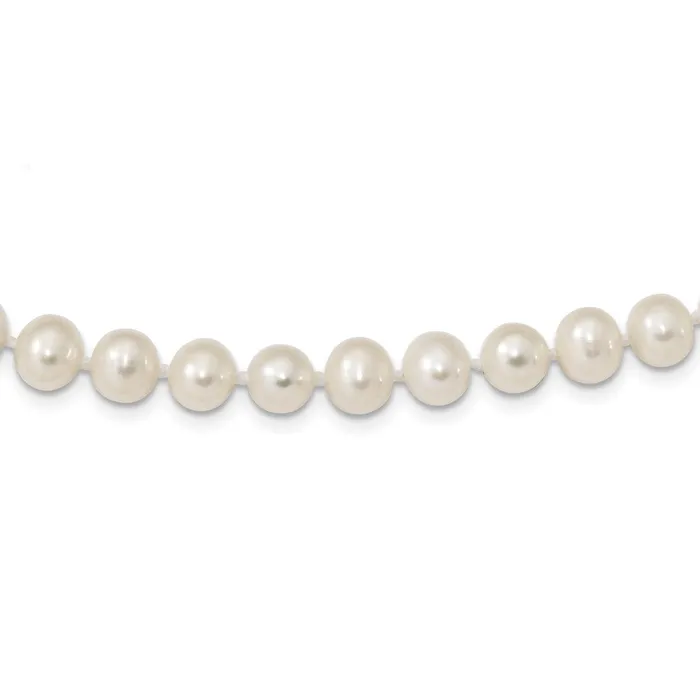 WB Choice Jewelry Necklaces Sterling Silver Rhodium 78mm White Freshwater Cultured Pearl NecklaceWBCQH477824 WB Choice Jewelry Necklaces Sterling Silver Rhodium 78mm White Freshwater Cultured Pearl NecklaceWBCQH477824