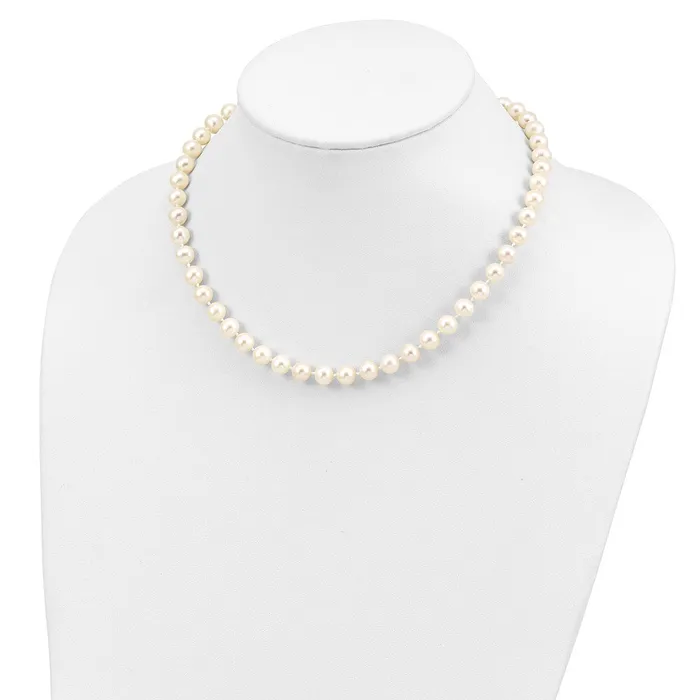 WB Choice Jewelry Necklaces Sterling Silver Rhodium 78mm White Freshwater Cultured Pearl NecklaceWBCQH477824 WB Choice Jewelry Necklaces Sterling Silver Rhodium 78mm White Freshwater Cultured Pearl NecklaceWBCQH477824