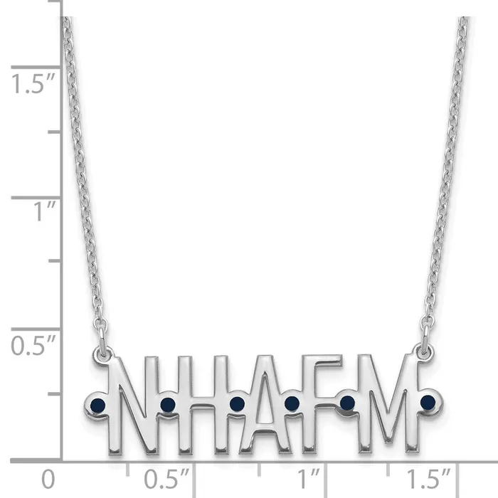 WB Choice Jewelry Necklaces Sterling SilverRhodiumplated Polished 5 Initial Epoxy NecklaceWBCXNA1142SS WB Choice Jewelry Necklaces Sterling SilverRhodiumplated Polished 5 Initial Epoxy NecklaceWBCXNA1142SS
