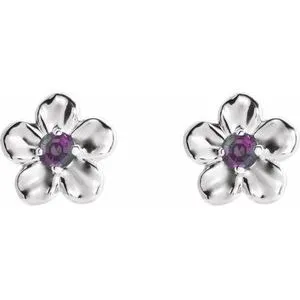 WB Choice Jewelry Platinum Youth Imitation June Birthstone Flower Earrings 86737628PSTWBC Earrings WB Choice Jewelry Platinum Youth Imitation June Birthstone Flower Earrings 86737628PSTWBC Earrings