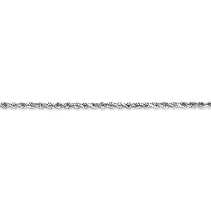 WB Choice Jewelry Rings 10k White Gold 2mm Diamondcut Rope ChainWBC10K016W10 WB Choice Jewelry Rings 10k White Gold 2mm Diamondcut Rope ChainWBC10K016W10