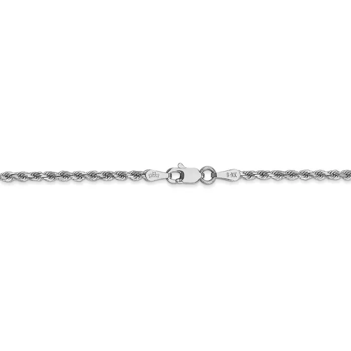 WB Choice Jewelry Rings 10k White Gold 2mm Diamondcut Rope ChainWBC10K016W10 WB Choice Jewelry Rings 10k White Gold 2mm Diamondcut Rope ChainWBC10K016W10