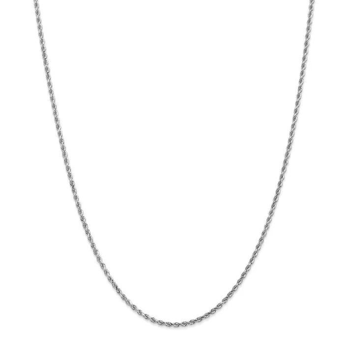 WB Choice Jewelry Rings 10k White Gold 2mm Diamondcut Rope ChainWBC10K016W26 WB Choice Jewelry Rings 10k White Gold 2mm Diamondcut Rope ChainWBC10K016W26