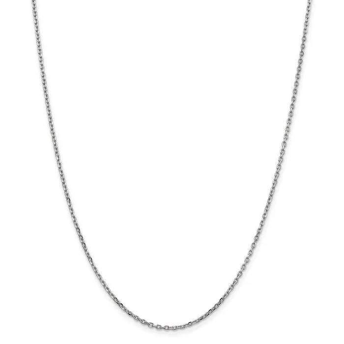 WB Choice Jewelry Rings 14k WG 18mm DC Round Open Link Cable ChainWBCPEN19820 WB Choice Jewelry Rings 14k WG 18mm DC Round Open Link Cable ChainWBCPEN19820