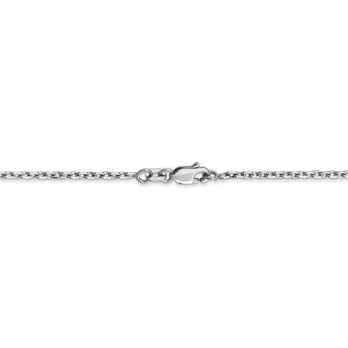 WB Choice Jewelry Rings 14k WG 18mm DC Round Open Link Cable ChainWBCPEN19820 WB Choice Jewelry Rings 14k WG 18mm DC Round Open Link Cable ChainWBCPEN19820