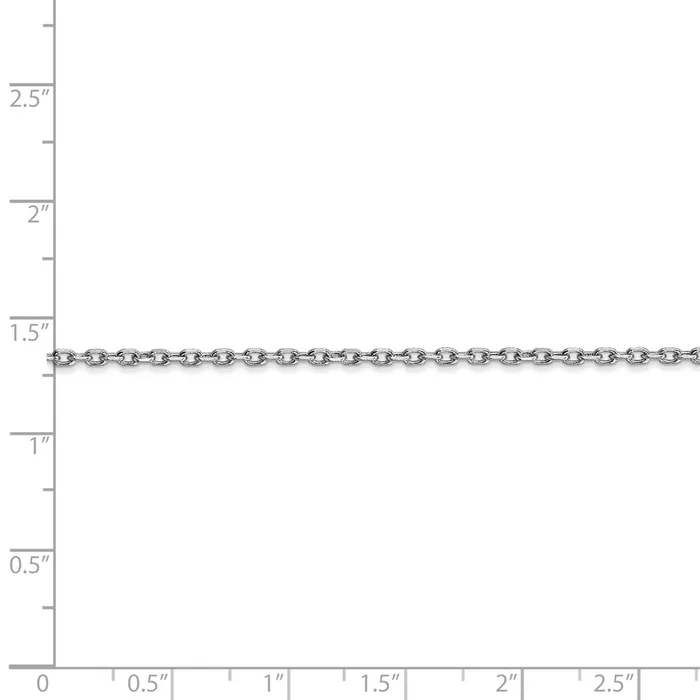 WB Choice Jewelry Rings 14k WG 18mm DC Round Open Link Cable ChainWBCPEN19820 WB Choice Jewelry Rings 14k WG 18mm DC Round Open Link Cable ChainWBCPEN19820