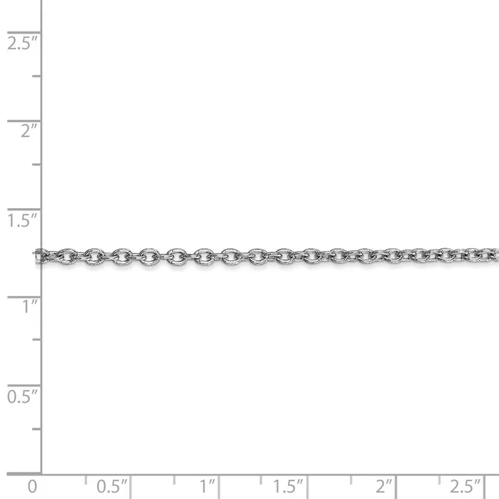 WB Choice Jewelry Rings 14k WG 24mm Round Open Link Cable ChainWBCPEN21118 WB Choice Jewelry Rings 14k WG 24mm Round Open Link Cable ChainWBCPEN21118