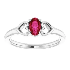 WB Choice Jewelry Rings Platinum Chatham LabCreated Ruby Youth Heart Ring 71987657PSTWBC WB Choice Jewelry Rings Platinum Chatham LabCreated Ruby Youth Heart Ring 71987657PSTWBC
