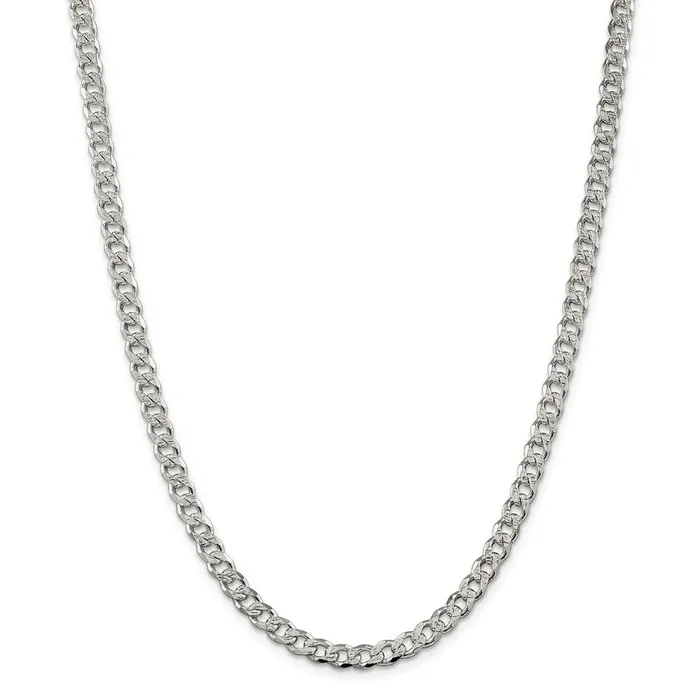 WB Choice Jewelry Rings Sterling Silver 55mm Pav Curb ChainWBCQCF15018