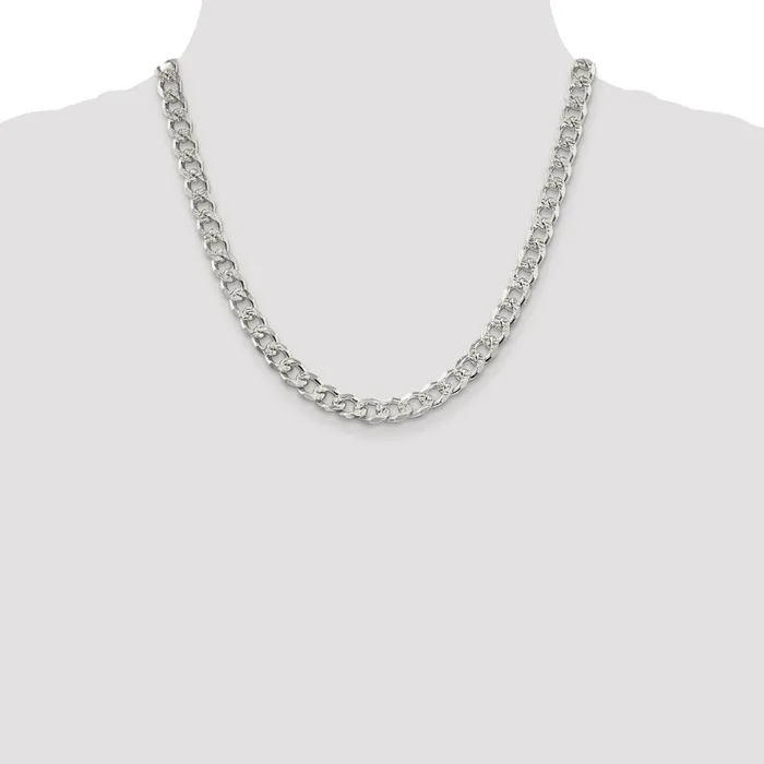 WB Choice Jewelry Rings Sterling Silver 8mm Pav Curb ChainWBCQCF22020 WB Choice Jewelry Rings Sterling Silver 8mm Pav Curb ChainWBCQCF22020