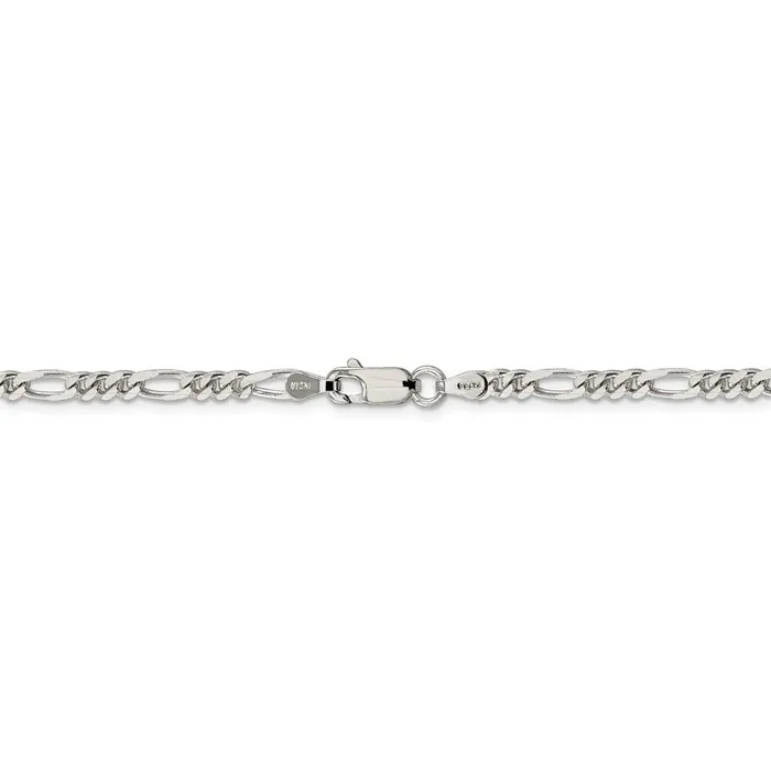 WB Choice Jewelry Rings Sterling Silver Rhodiumplated 4mm Figaro ChainWBCQFG100R28 WB Choice Jewelry Rings Sterling Silver Rhodiumplated 4mm Figaro ChainWBCQFG100R28