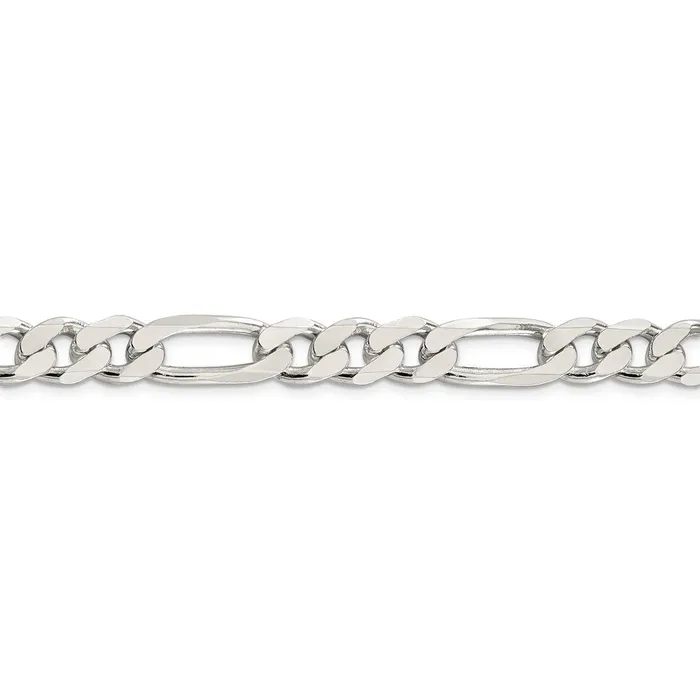 WB Choice Jewelry Sterling Silver 95mm Pav Flat Figaro ChainWBCQFF2508 Rings WB Choice Jewelry Sterling Silver 95mm Pav Flat Figaro ChainWBCQFF2508 Rings
