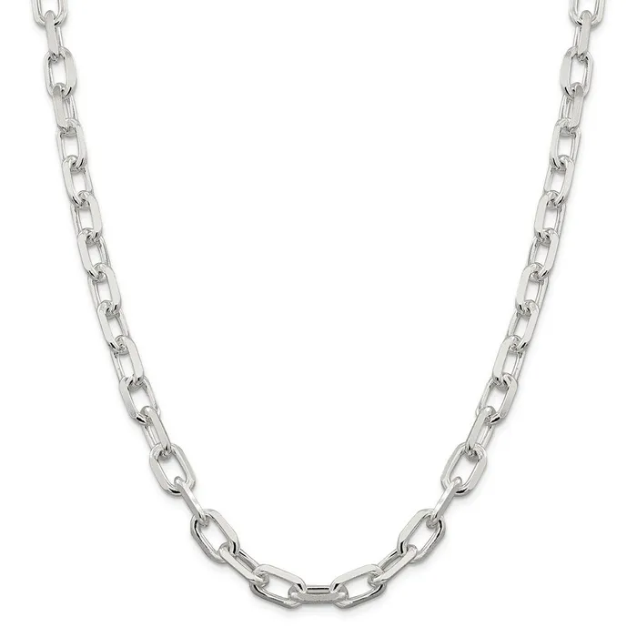 WB Choice Jewelry Sterling Silver 9mm Diamondcut Long Link Cable ChainWBCQAR25020 Rings WB Choice Jewelry Sterling Silver 9mm Diamondcut Long Link Cable ChainWBCQAR25020 Rings