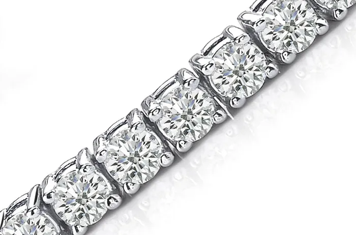 Albert Hern Bracelets Bracelet 18kt White Gold Tennis with 62 Diamonds Albert Hern Bracelets Bracelet 18kt White Gold Tennis with 62 Diamonds