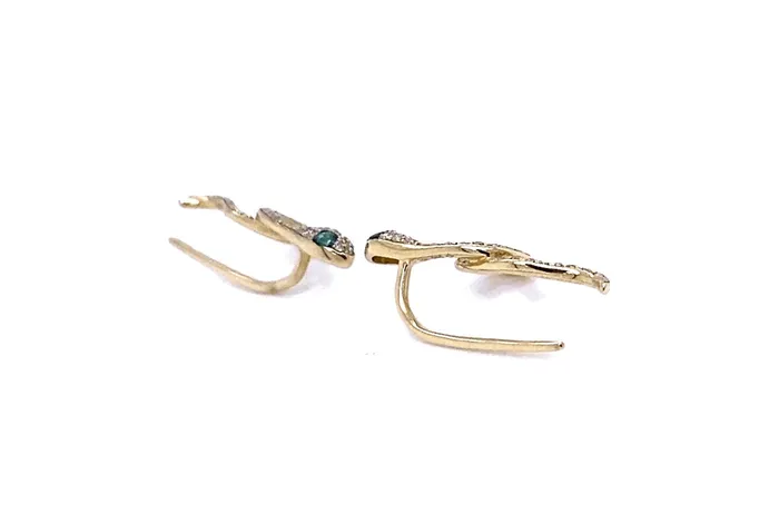 Albert Hern Earrings Earrings 14kt Hook Snakes Diamonds Albert Hern Earrings Earrings 14kt Hook Snakes Diamonds