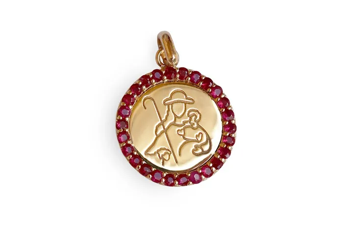 Albert Hern PreStyled Sets Medal Divine Shepherdes Divina Pastora Gold Ruby