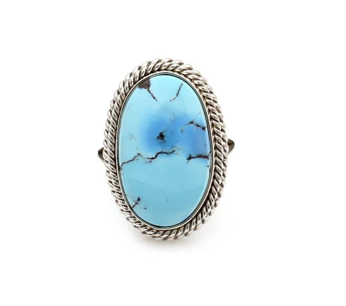 Artie Yellowhorse Rings Golden Hills Turquoise Ring