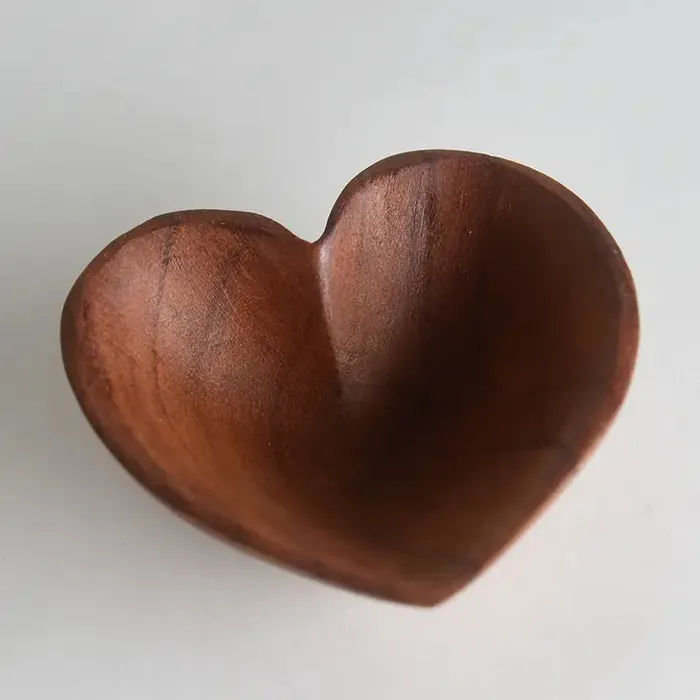 Bliss Crystals Necklaces Wooden Heart 4 Bowl LV3763
