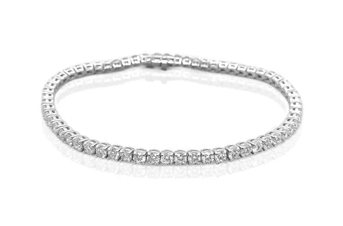 Bracelet Perpetual Tennis 14kt White Gold 54 Diamonds 434 Cts Albert Hern Bracelets Bracelet Perpetual Tennis 14kt White Gold 54 Diamonds 434 Cts Albert Hern Bracelets