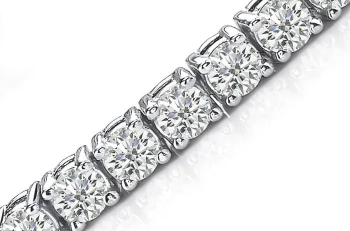 Bracelet Perpetual Tennis 14kt White Gold 54 Diamonds 434 Cts Albert Hern Bracelets