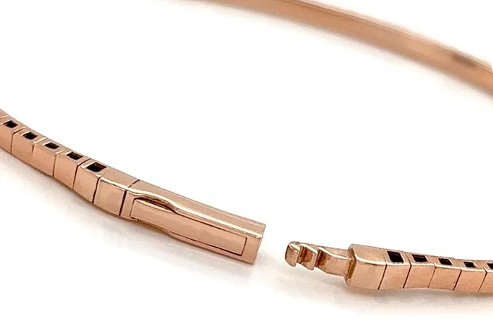 Bracelets Albert Hern Bracelet 14kt Rose Gold Diamonds Bangle Tennis Bracelets Albert Hern Bracelet 14kt Rose Gold Diamonds Bangle Tennis