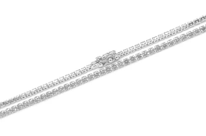 Bracelets Albert Hern Bracelet Perpetual Tennis 18kt White Gold 88 Diamonds
