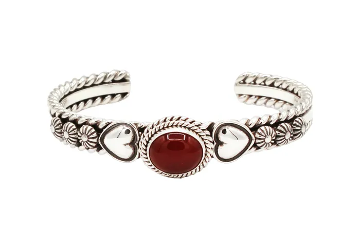 Bracelets Artie Yellowhorse Carnelian Cuff Bracelet