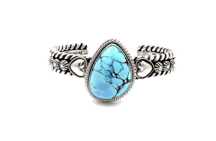 Bracelets Artie Yellowhorse Golden Hills Turquoise Cuff Bracelet