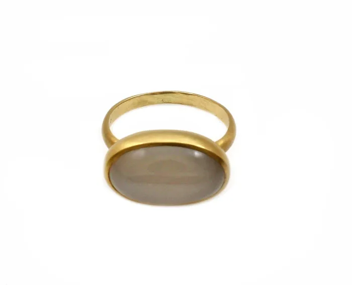 Cherie Dori Rings Moonstone Oval Opera Ring