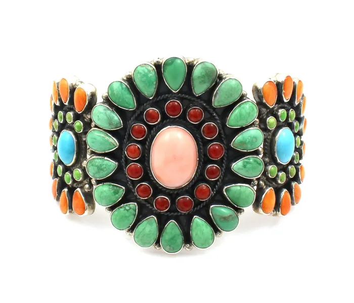 Don Lucas Bracelets Cluster Multistone Cuff Bracelet