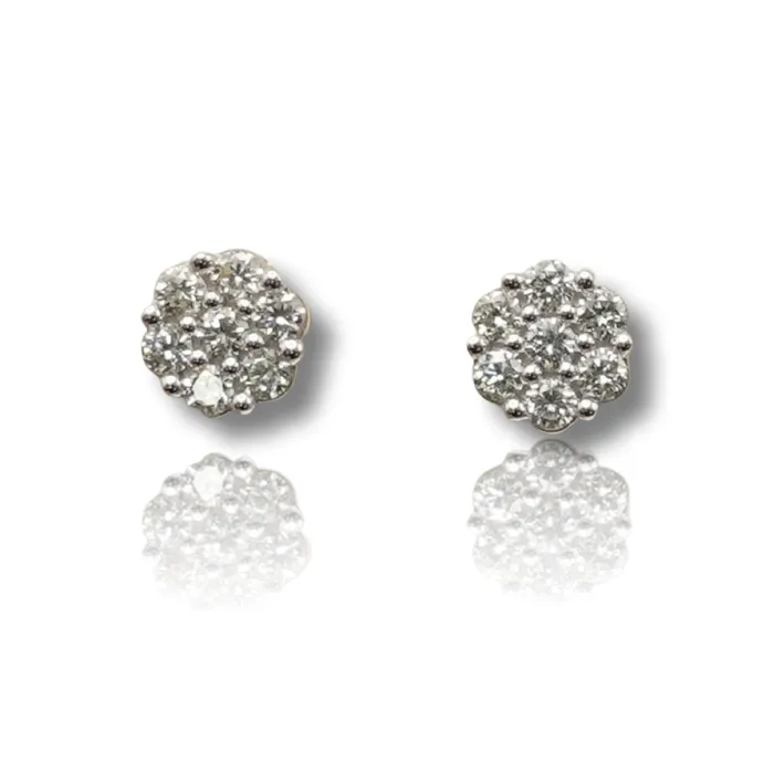 Earrings imakegrillzcom Flower Diamond Earring