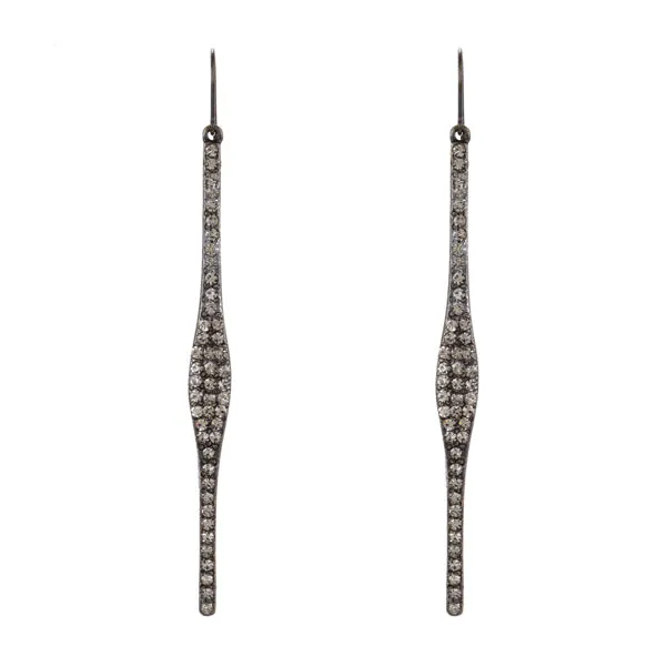 Earrings Rebel Designs Inc Belled Out Crystal Stick Earrings