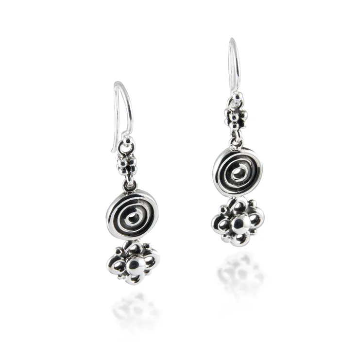 Earrings Zina Sterling Industrial Link Drop Earrings