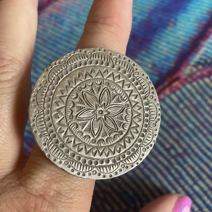Engraved Silver Ring Sterling Silver Vintage Vintage Paris Jewelry Rings