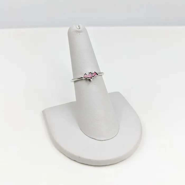 Garnet Sterling Silver Bat Ring SK8907 Bliss Crystals Rings