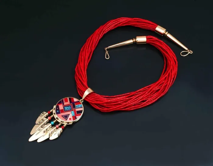 Gold NecklaceCoral Beads Ray Tracey Necklaces