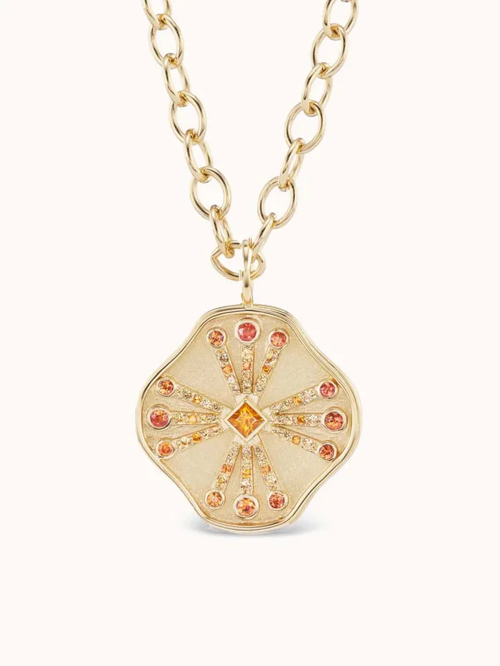Guiding Light Necklace Orange Sapphire Marlo Laz Necklaces