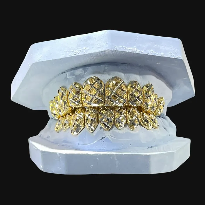 imakegrillzcom Rings Customize Your TwoTone Diamond Dust Diamond Cut Grill