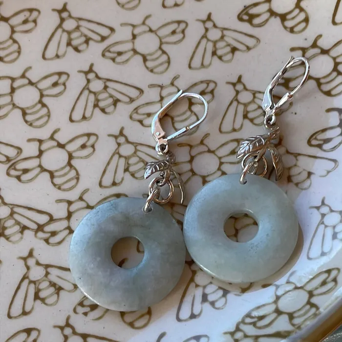 Jade Drop Earrings Sterling Silver Vintage Vintage Paris Jewelry Earrings Jade Drop Earrings Sterling Silver Vintage Vintage Paris Jewelry Earrings