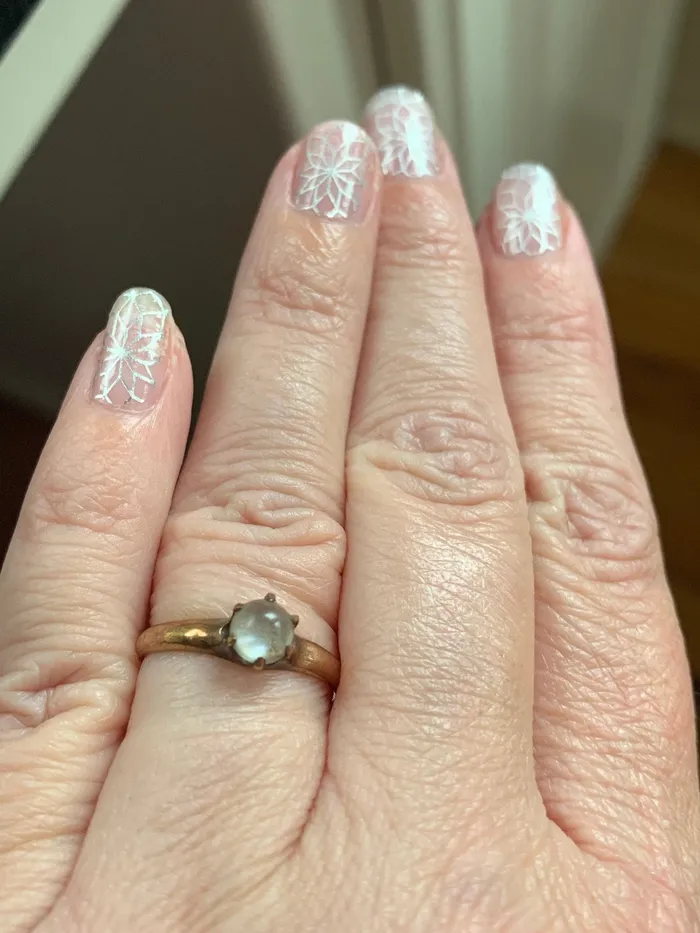 Love Vintage Paris Moonstone Ring 10k Gold Engagement Jewelry Vintage Rings