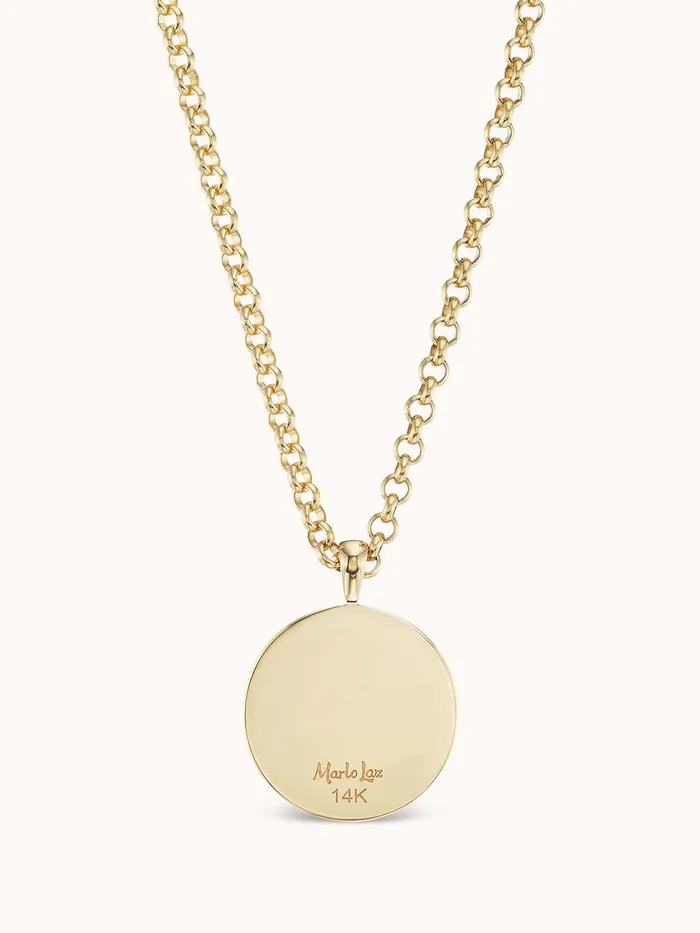 Marlo Laz Necklaces Medium En Route Necklace Pink Sapphire Marlo Laz Necklaces Medium En Route Necklace Pink Sapphire